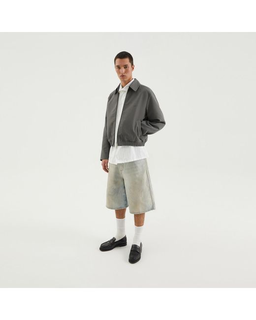 1989 STUDIO Gray Light Zip-up Jacket Dark for men