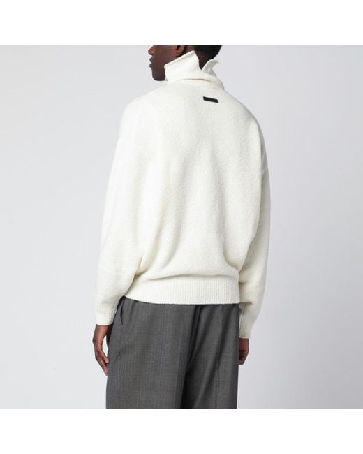 Fear Of God White Turtleneck Sweater for men