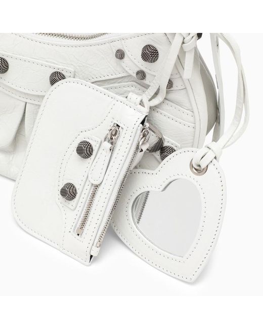 Mini borsa le cagole xs ottico di Balenciaga in White