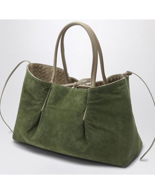 Bottega Veneta Gray Ecru/Matcha Pinacoteca-Tasche