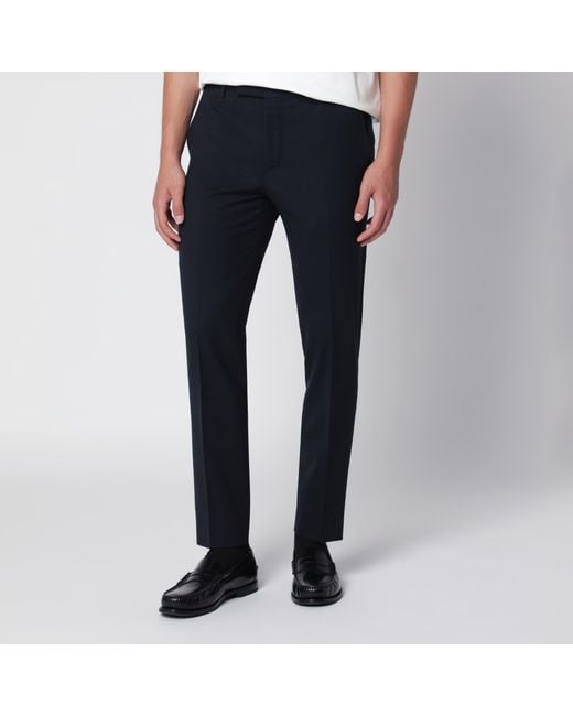PT Torino Blue Dieci Trousers for men