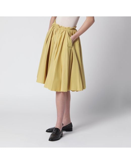 AMI Yellow Pastel Cotton Skirt