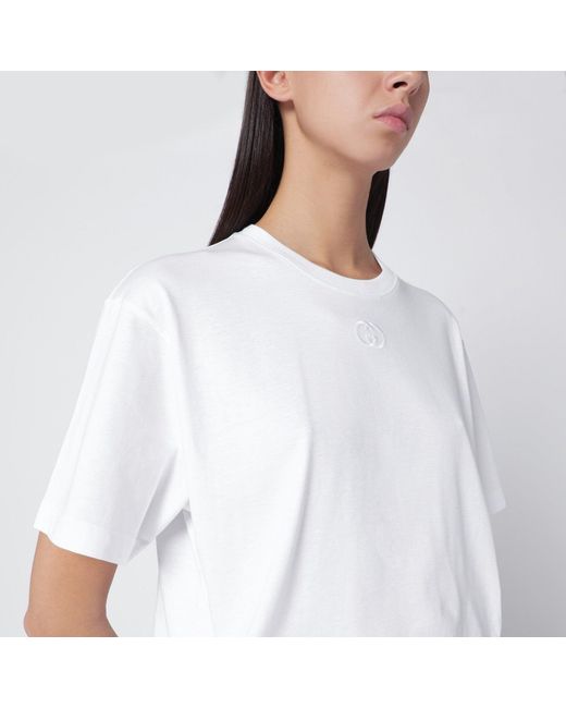 Gucci White Cotton Jersey T-Shirt