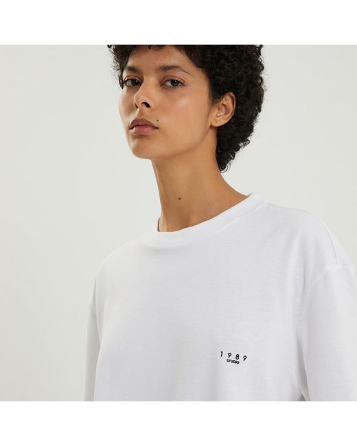 1989 STUDIO White S/S T Shirt for men