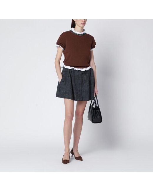 Prada White Cotton Jersey T-Shirt