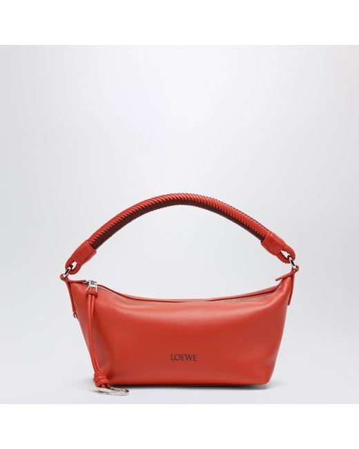 Loewe Red Mini Cala Tasche Aus Orangefarbenem Lammnappa