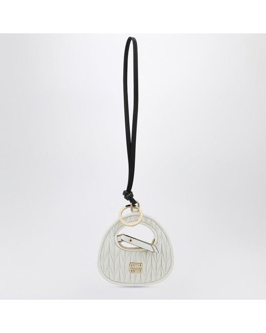 Trick Wander En Cuir Miu Miu en coloris Metallic