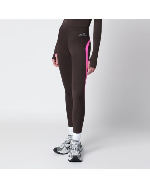 Balenciaga Brown Techwear Leggings