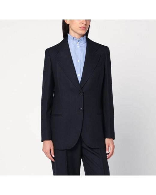Prada Blue Single-Breasted Jacket