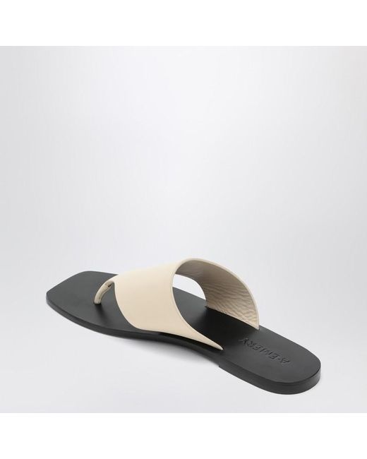 The paton sandals avorio in pelle di A.Emery in Natural