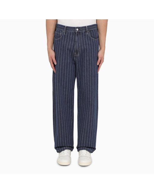 Carhartt Blue Orlean Pant Striped /white Denim for men