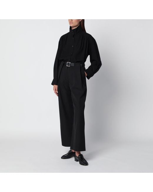 Source Unknown Black High-Neck Shirt