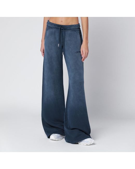 Off-White c/o Virgil Abloh Blue Washedeffect Jogging Trousers