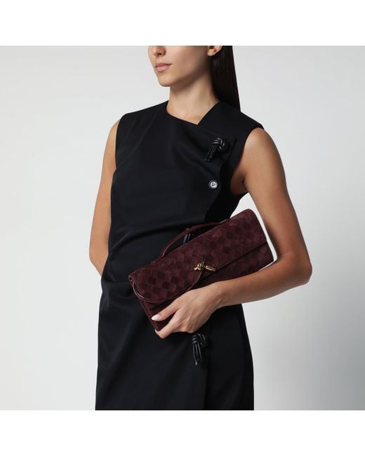 Bottega Veneta Red Andiamo Clutch
