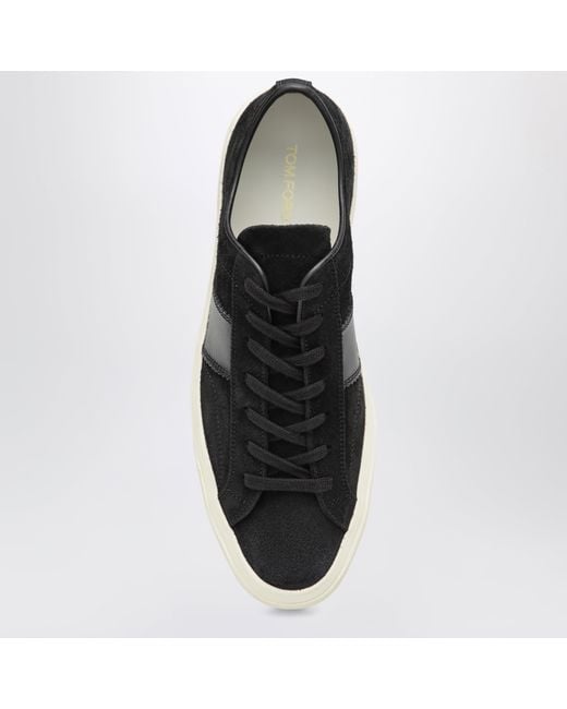 Tom Ford Black Suede Sneakers for men