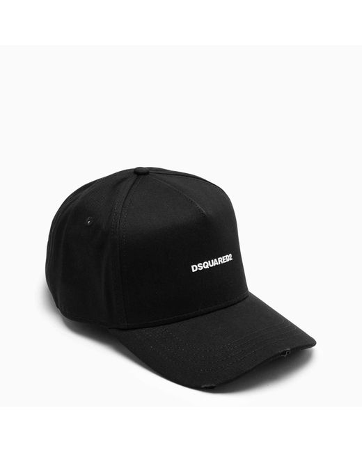 DSquared² Black And White Cap for men