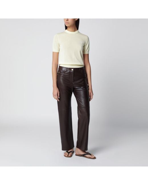 Loewe White Light Wool Knit Top