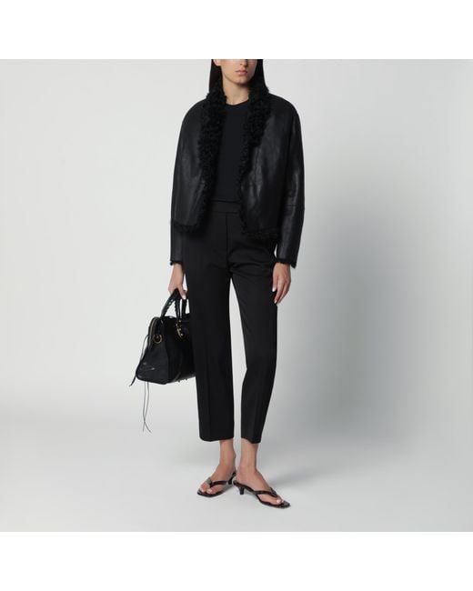 Arma Black Mooney Leather Jacket