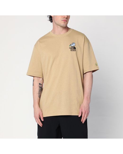 The North Face Natural T-Shirt Mountain Cleanup Kaki for men