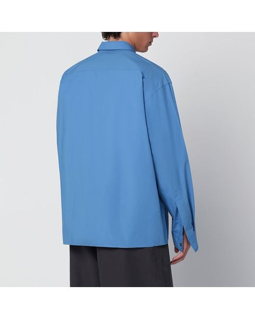 Studio Nicholson Blue Hal Uniform Cotton Shirt for men