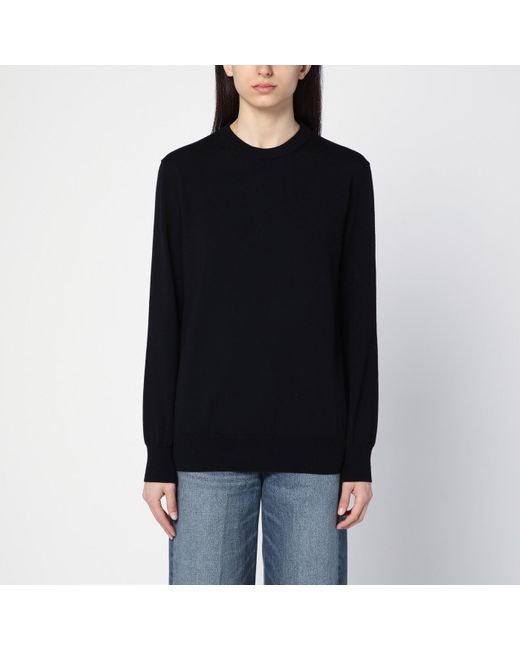 Jil Sander Black Wool Crew-neck Sweater