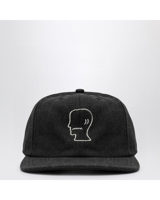 Brain Dead Black Twill Baseball Cap for men