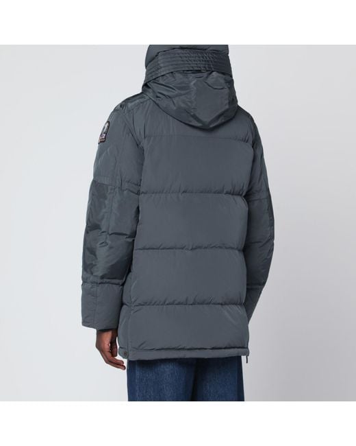 Parajumpers Blue Harraseeket Hooded Down Jacket for men