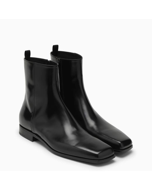 Prada Black Leather Boot for men