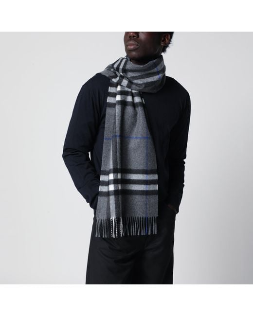 Sciarpa Check di Burberry in Gray da Uomo