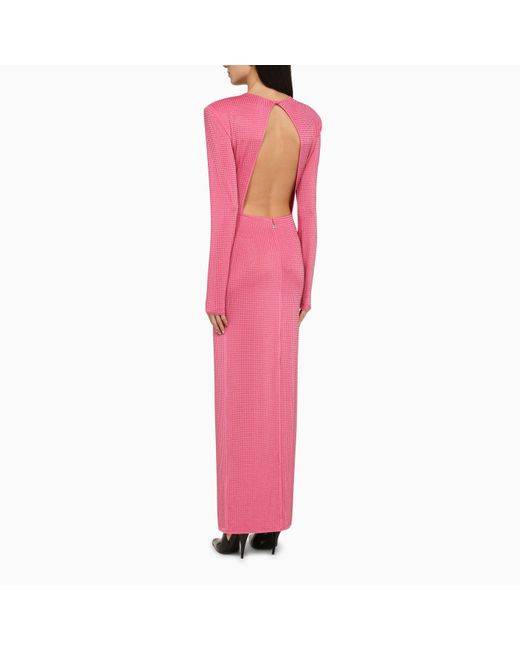 ROTATE BIRGER CHRISTENSEN Pink Dress With Maxi Shoulders