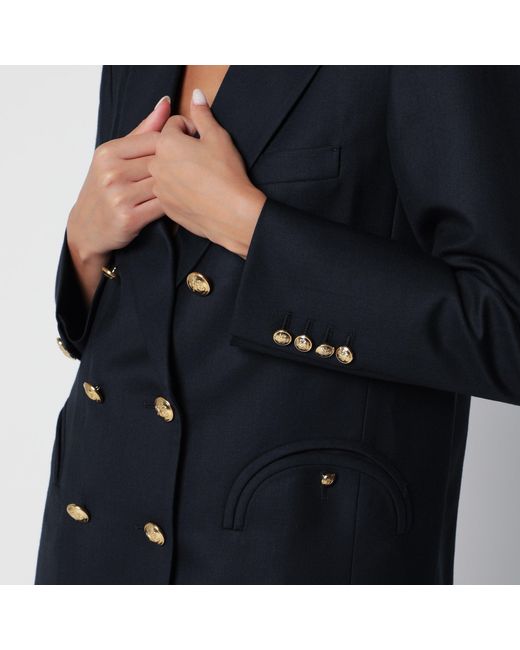 Blazé Milano Black Double-Breasted Wool Jacket