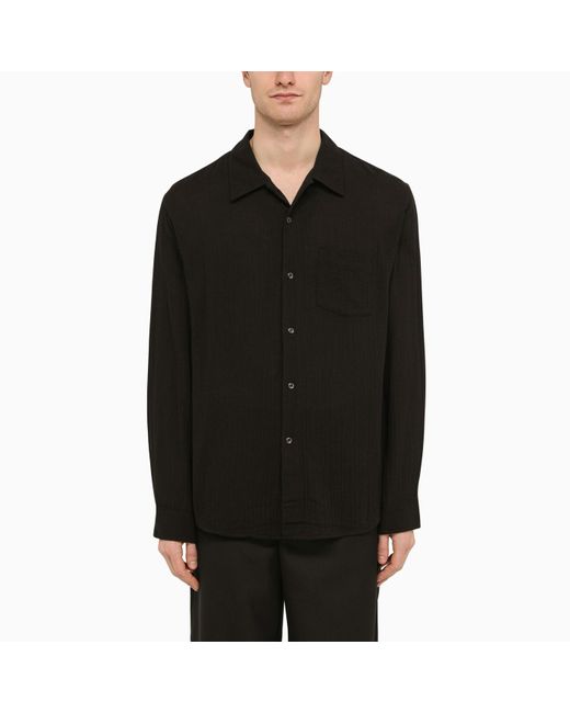 Séfr Black Cotton Shirt for men