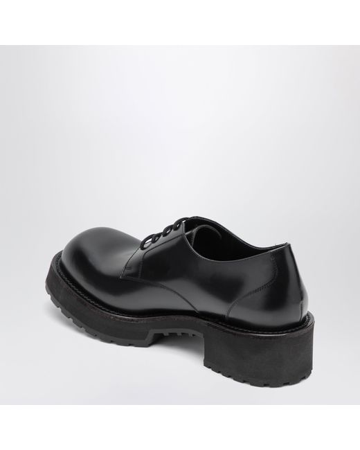 Balenciaga Black Denom Derby Shoes for men