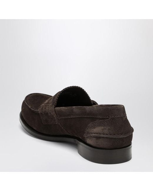 Church's Brauner Slipper Pembrey Aus Wildleder in Black für Herren