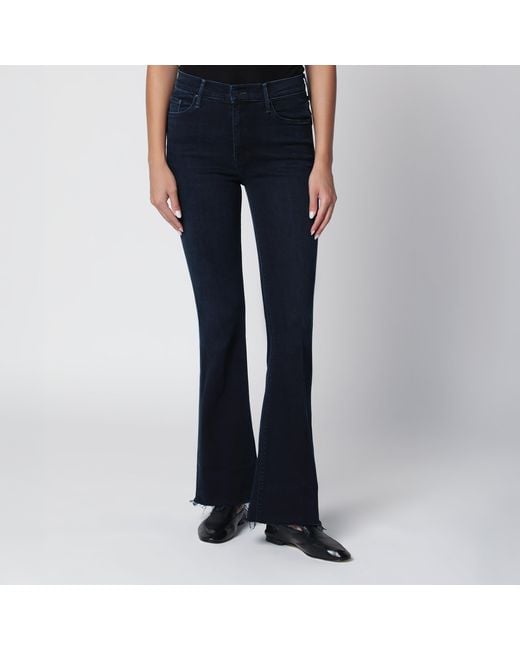 Mother Blue Dark The Weekender Fray Jeans