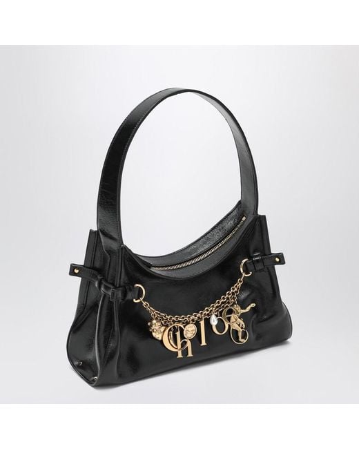 Borsa hobo charms nera in pelle di Chloé in Black
