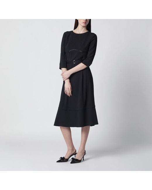 Prada Black Silk-Blend Dress