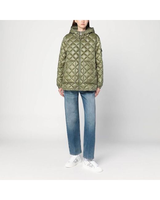Giacca trapuntata in nylon di Moncler in Green