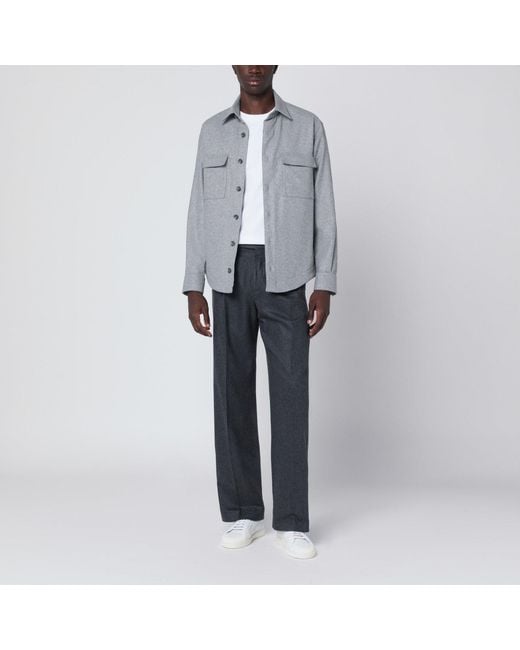 Xacus Gray Overshirt Jacket for men