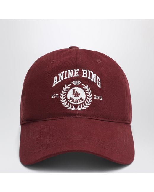 Anine Bing Baseball Cap With Embroidered Logo
