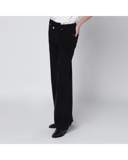Agolde Black Arc Criss Cross Jeans