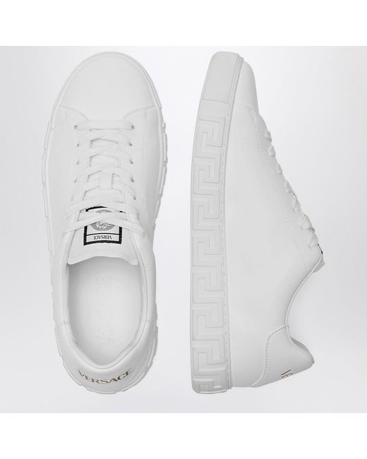 Versace White Greca Sneakers for men