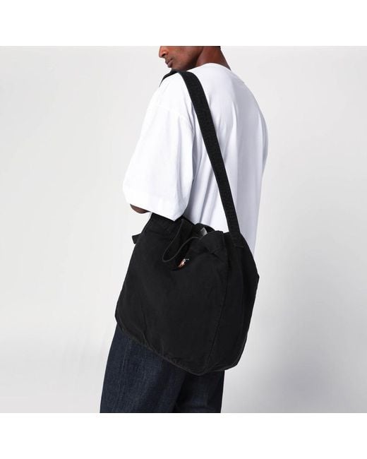 Borsa tote grande in canvas nera con logo di Polo Ralph Lauren in Black da Uomo