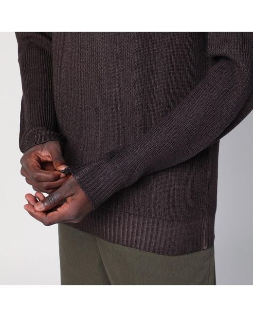 Tagliatore Blue Virgin Wool Pullover for men
