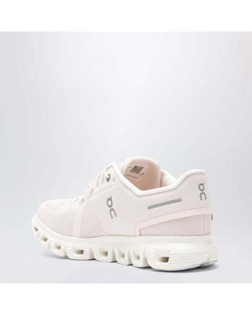 On Shoes White Cloud 6 Salt/Gardenia Sneakers