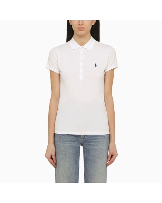 Polo Ralph Lauren White Piqué Polo Shirt With Logo