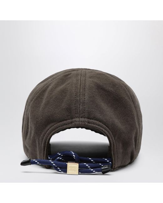 Miu Miu Gray Washed Denim Baseball Cap