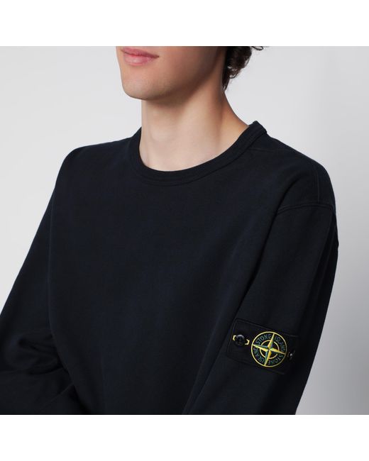 Stone Island Black Crewneck Sweatshirt for men