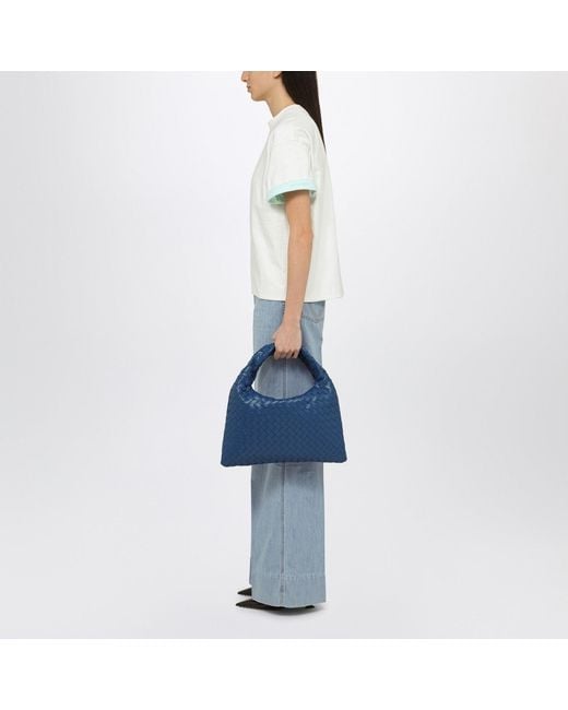 Bottega Veneta Blue Small Deep Pacific Hop Bag
