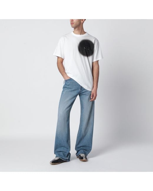 MM6 by Maison Margiela Gray T-Shirt With Spray Print for men